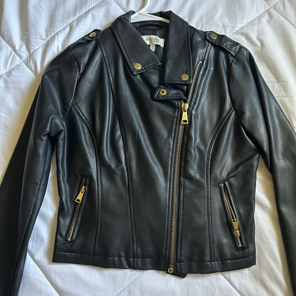 Women’s Black leather jacket